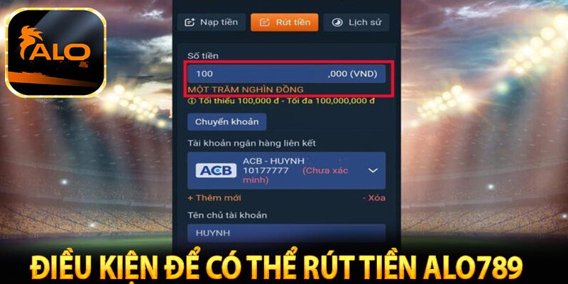 Những điều kiện người chơi cần đáp ứng để thực hiện lệnh rút tiền